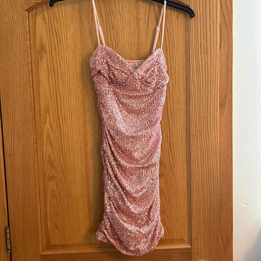 Hello Molly, pink mini dress size 6 worn once